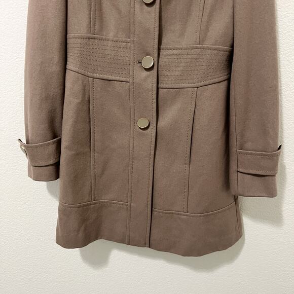 Kenneth Cole Brown Pea Coat - Picture 6 of 11